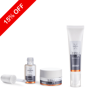 Combo 3 (Sérum Facial para pele Oleosa, Creme para Área dos Olhos e Loção para Colo e pescoço)